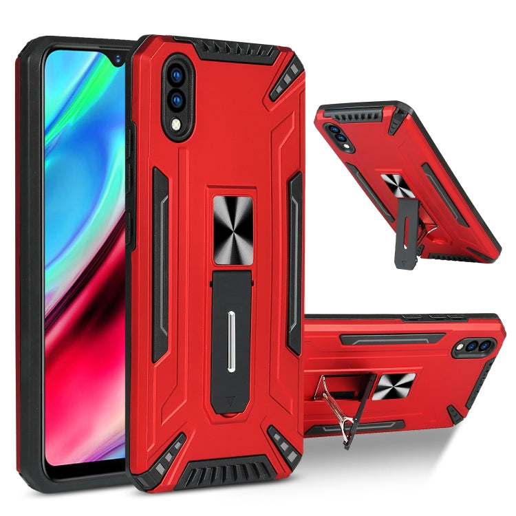 For vivo Y93 War-god Armor TPU + PC Shockproof Magnetic Protective Case with Folding Holder