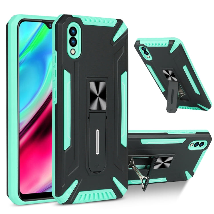 For vivo Y93 War-god Armor TPU + PC Shockproof Magnetic Protective Case with Folding Holder