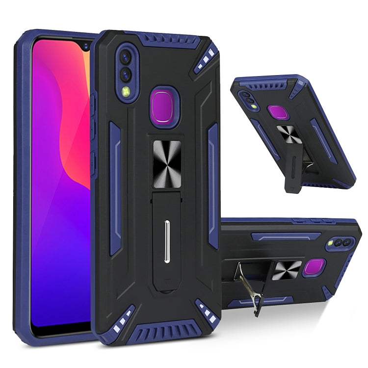 For vivo Y95 War-god Armor TPU + PC Shockproof Magnetic Protective Case with Folding Holder