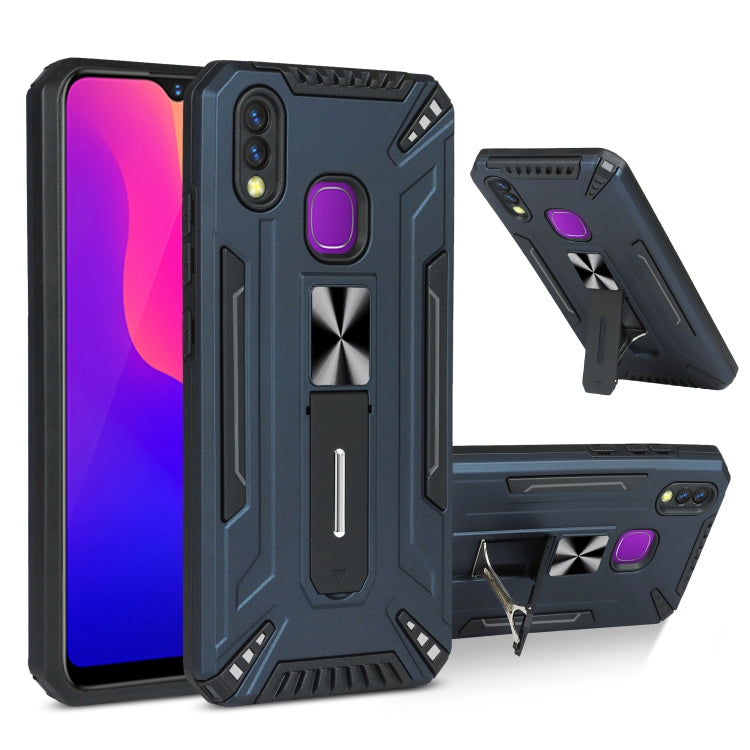 For vivo Y95 War-god Armor TPU + PC Shockproof Magnetic Protective Case with Folding Holder
