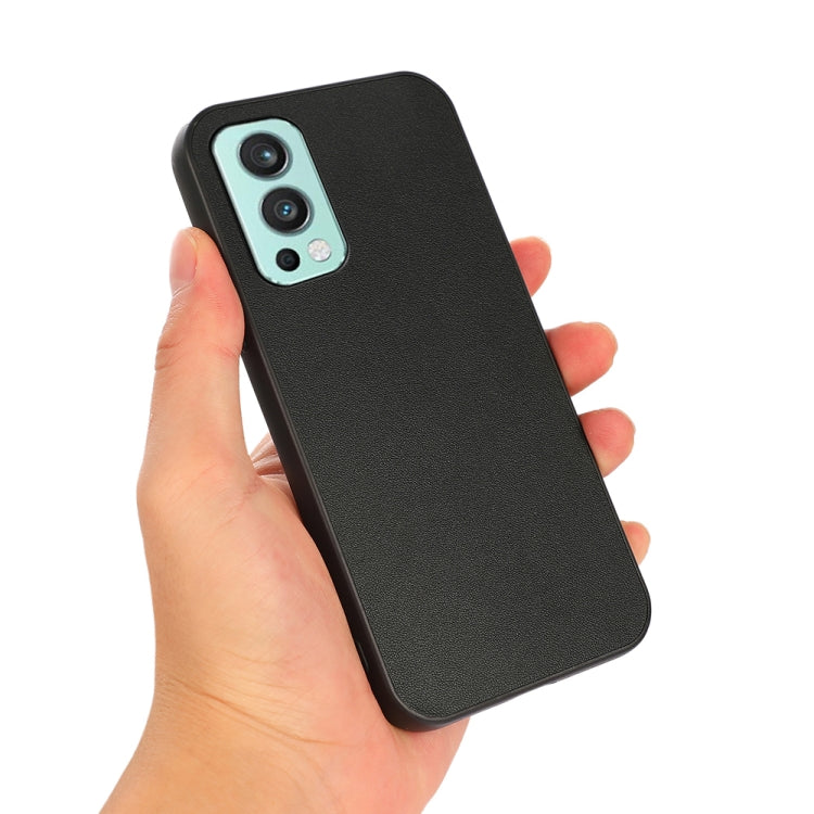 For OnePlus Nord 2 5G Lambskin Texture Protective Case