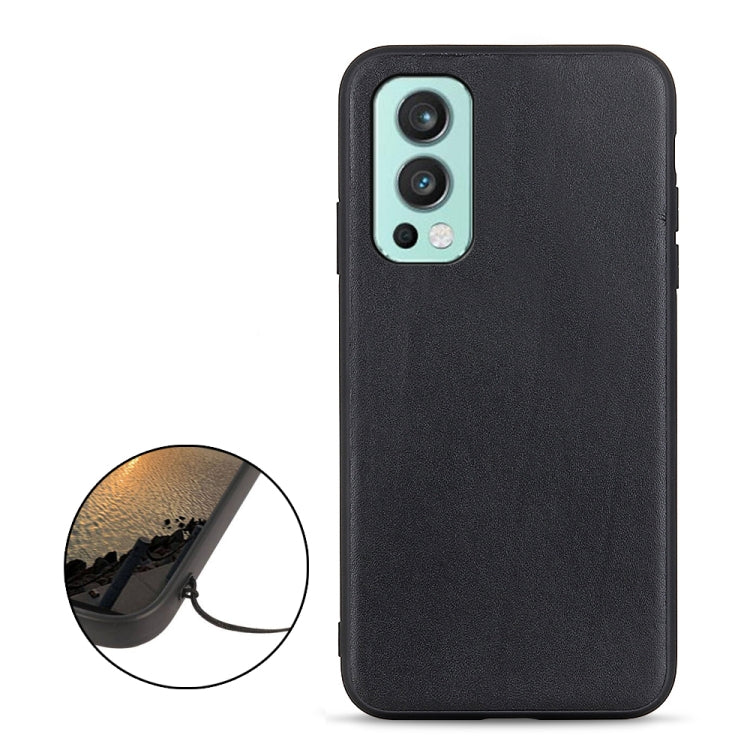 For OnePlus Nord 2 5G Lambskin Texture Protective Case
