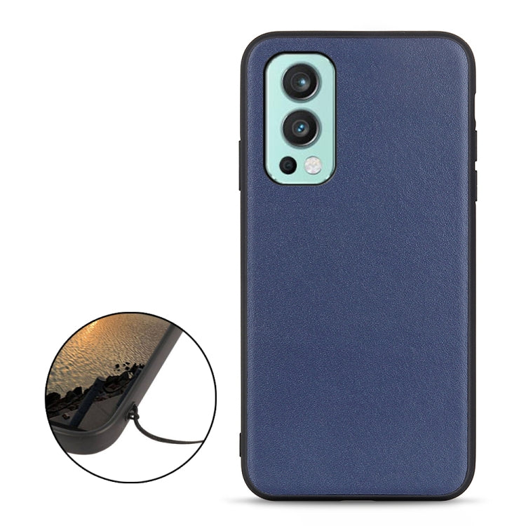 For OnePlus Nord 2 5G Lambskin Texture Protective Case