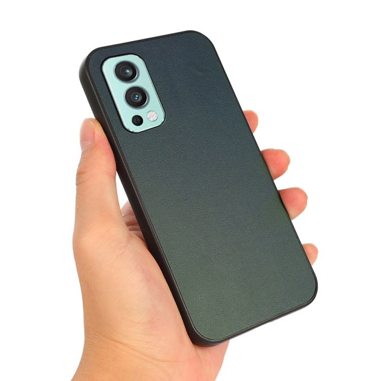 For OnePlus Nord 2 5G Lambskin Texture Protective Case
