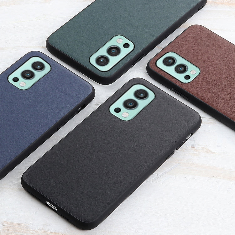 For OnePlus Nord 2 5G Lambskin Texture Protective Case
