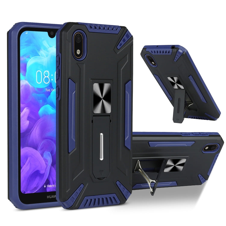 For Huawei Y5 2019 War-god Armor TPU + PC Shockproof Magnetic Protective Case with Folding Holder