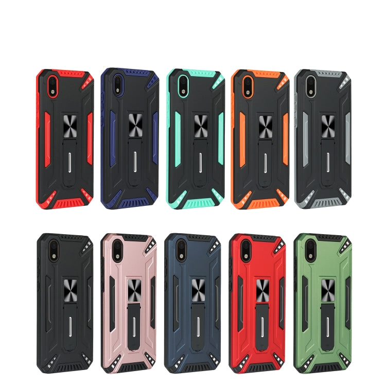 For Huawei Y5 2019 War-god Armor TPU + PC Shockproof Magnetic Protective Case with Folding Holder
