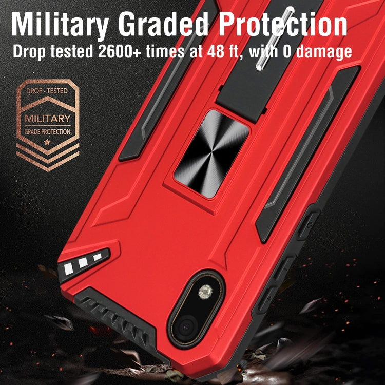 For Huawei Y5 2019 War-god Armor TPU + PC Shockproof Magnetic Protective Case with Folding Holder