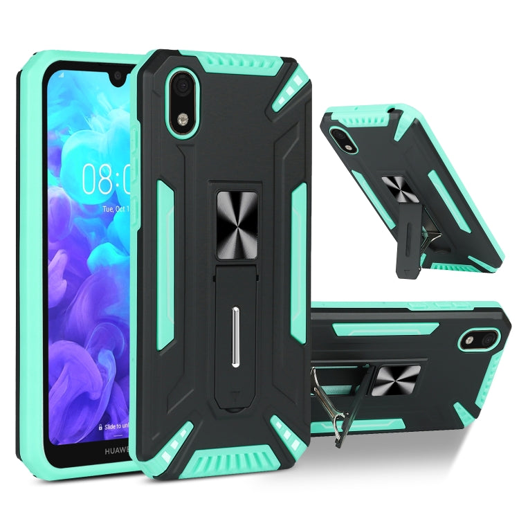 For Huawei Y5 2019 War-god Armor TPU + PC Shockproof Magnetic Protective Case with Folding Holder