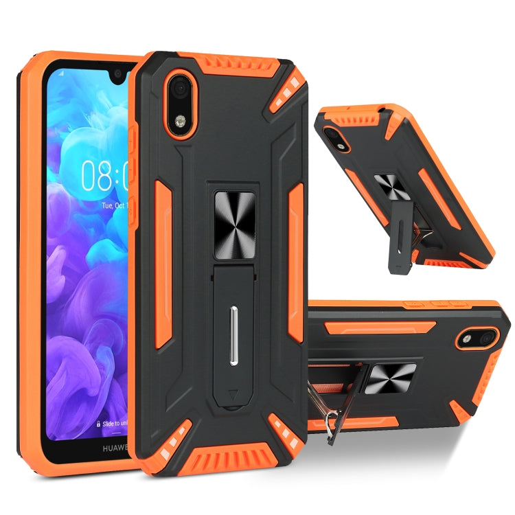 For Huawei Y5 2019 War-god Armor TPU + PC Shockproof Magnetic Protective Case with Folding Holder