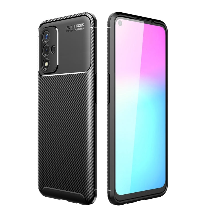 For OPPO A93s 5G Carbon Fiber Texture Shockproof TPU Case
