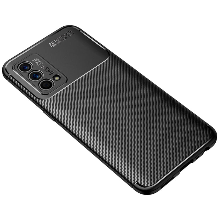 For OPPO Realme Q3 Pro 5G Carnival Version Carbon Fiber Texture Shockproof TPU Case