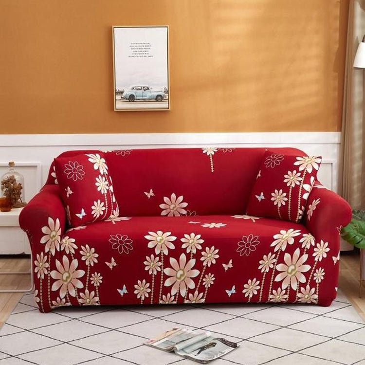 Double Seat Living Room Four Seasons Elastic Full Coverage Non-slip Sofa Cover, Size: 145 x 185cm