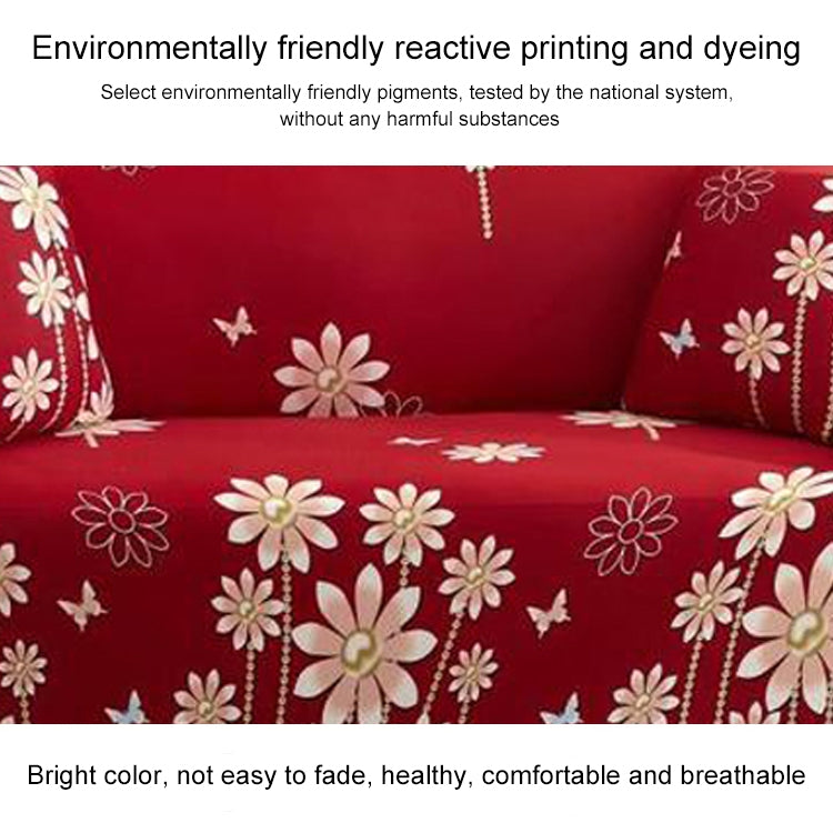 Double Seat Living Room Four Seasons Elastic Full Coverage Non-slip Sofa Cover, Size: 145 x 185cm