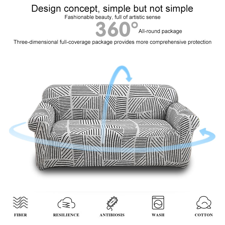 Double Seat Living Room Four Seasons Elastic Full Coverage Non-slip Sofa Cover, Size: 145 x 185cm