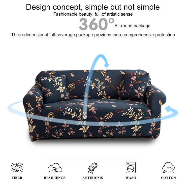 Double Seat Living Room Four Seasons Elastic Full Coverage Non-slip Sofa Cover, Size: 145 x 185cm