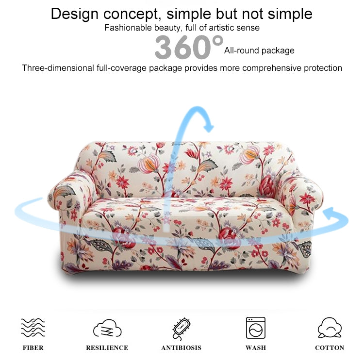 Double Seat Living Room Four Seasons Elastic Full Coverage Non-slip Sofa Cover, Size: 145 x 185cm