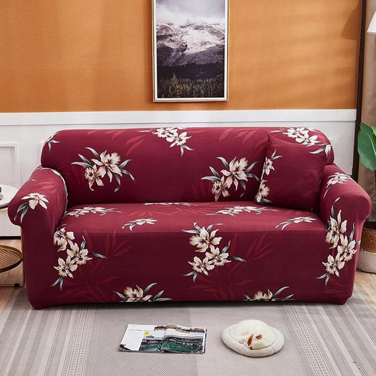 Double Seat Living Room Four Seasons Elastic Full Coverage Non-slip Sofa Cover, Size: 145 x 185cm