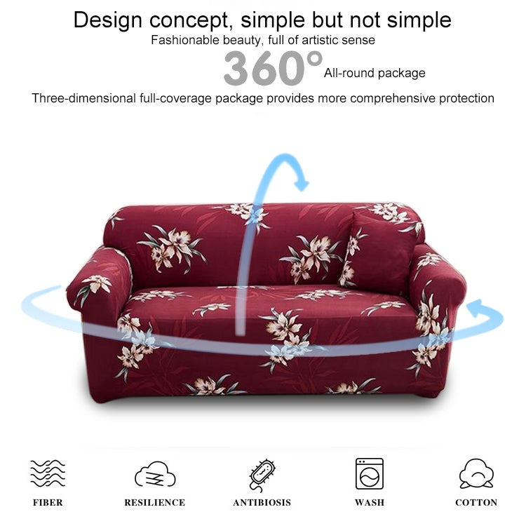 Double Seat Living Room Four Seasons Elastic Full Coverage Non-slip Sofa Cover, Size: 145 x 185cm