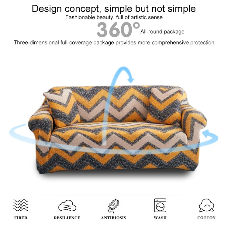 Double Seat Living Room Four Seasons Elastic Full Coverage Non-slip Sofa Cover, Size: 145 x 185cm