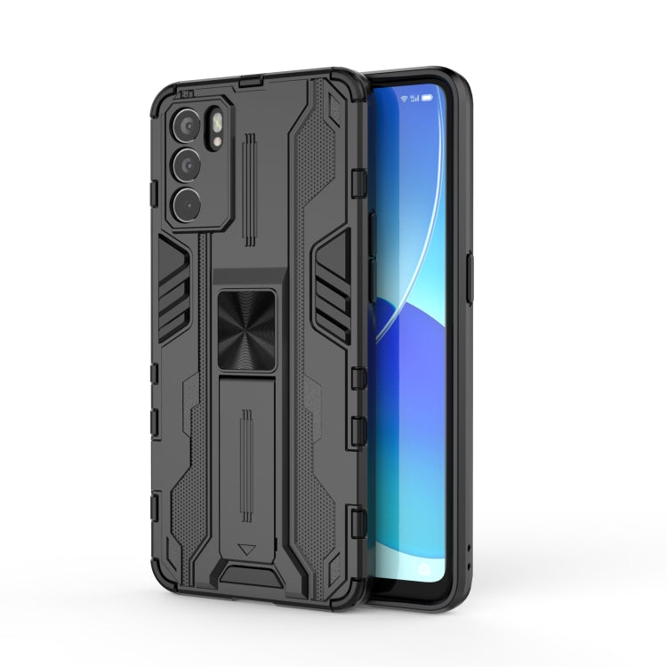 For OPPO Reno6 Pro 5G Supersonic PC + TPU Shock-proof Protective Case with Holder