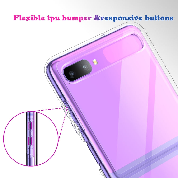 For Samsung Galaxy Z Flip Simple All-inclusive Clear Crystal PC +TPU Shockproof Case