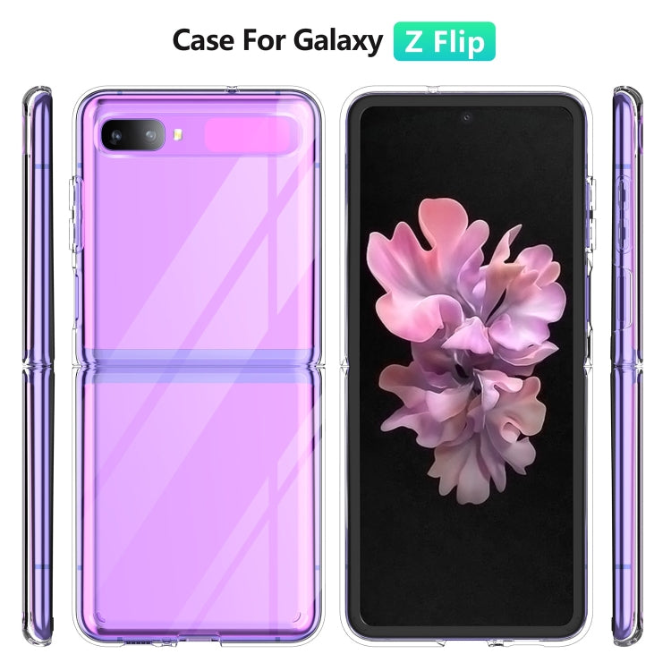 For Samsung Galaxy Z Flip Simple All-inclusive Clear Crystal PC +TPU Shockproof Case