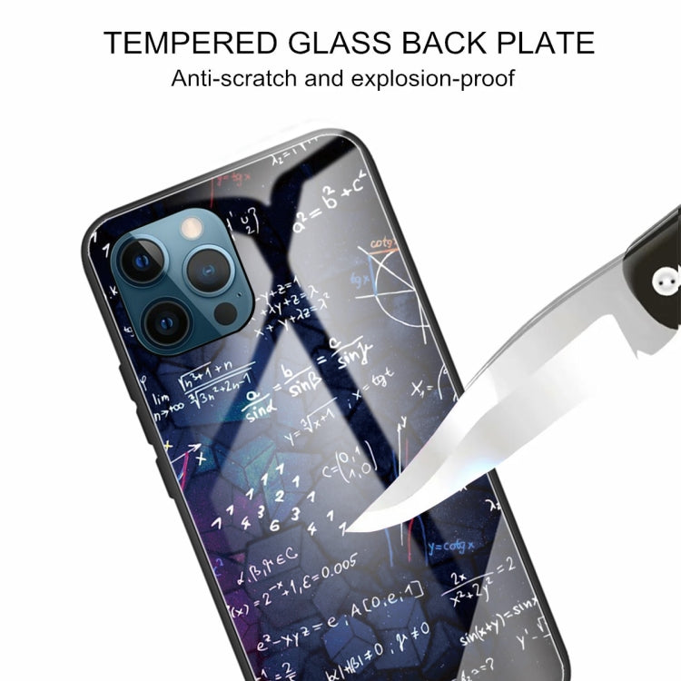For iPhone 13 Pro Tempered Glass + TPU Border Protective Case