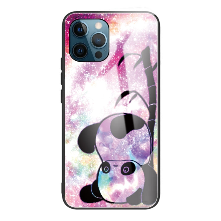 For iPhone 13 Pro Tempered Glass + TPU Border Protective Case