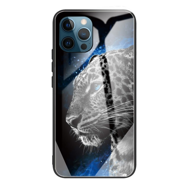For iPhone 13 Pro Max Tempered Glass + TPU Border Protective Case