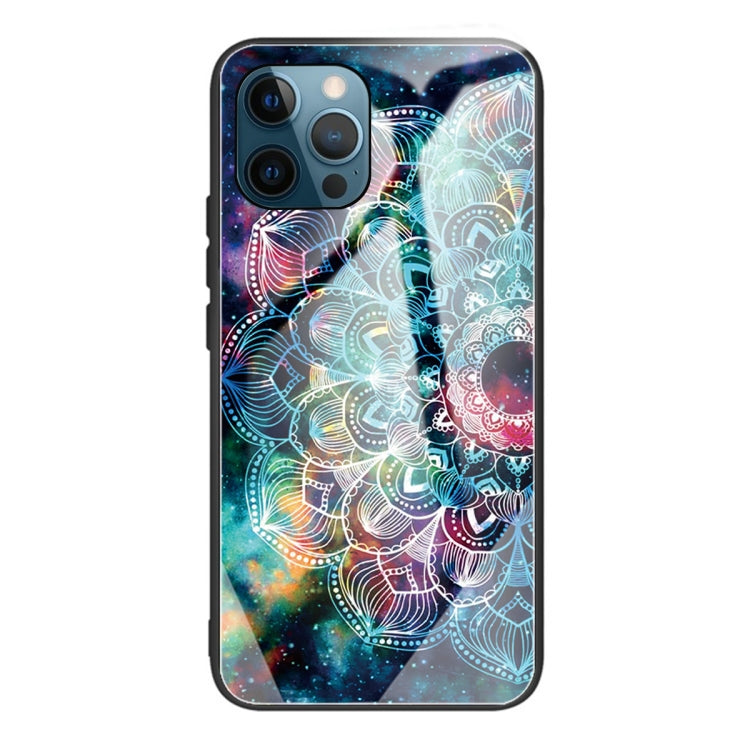For iPhone 13 Pro Max Tempered Glass + TPU Border Protective Case