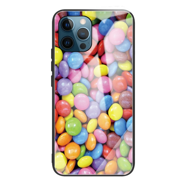 For iPhone 13 Pro Max Tempered Glass + TPU Border Protective Case
