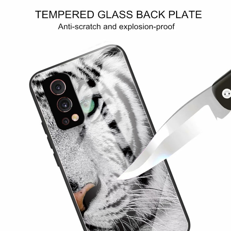 Tempered Glass + TPU Border Protective Case For OnePlus Nord 2 5G
