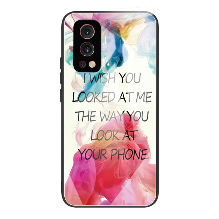 Tempered Glass + TPU Border Protective Case For OnePlus Nord 2 5G