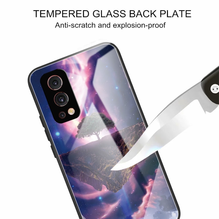 Tempered Glass + TPU Border Protective Case For OnePlus Nord 2 5G