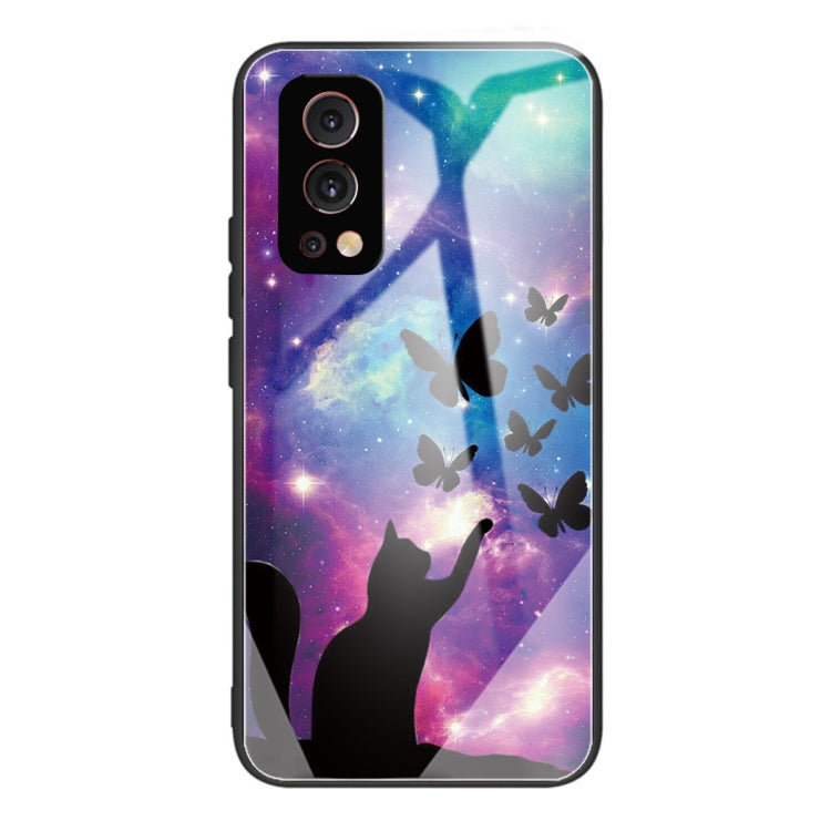 Tempered Glass + TPU Border Protective Case For OnePlus Nord 2 5G