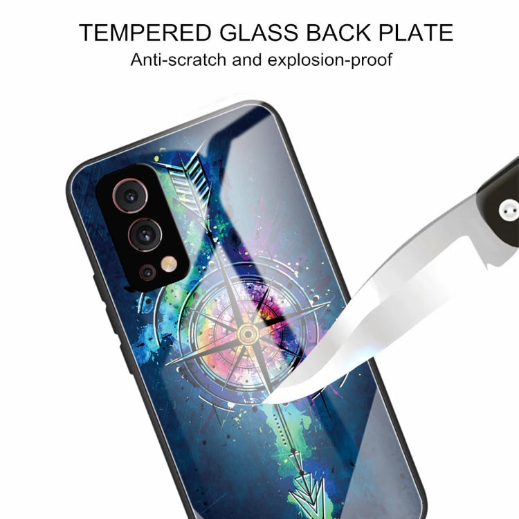 Tempered Glass + TPU Border Protective Case For OnePlus Nord 2 5G
