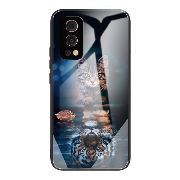 Tempered Glass + TPU Border Protective Case For OnePlus Nord 2 5G