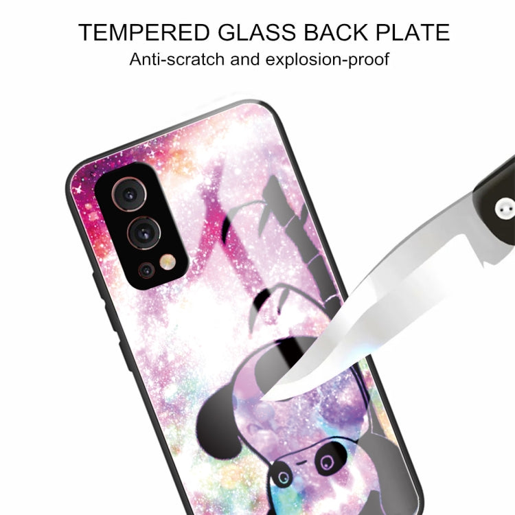Tempered Glass + TPU Border Protective Case For OnePlus Nord 2 5G