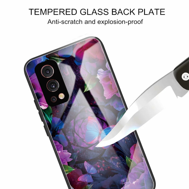 Tempered Glass + TPU Border Protective Case For OnePlus Nord 2 5G