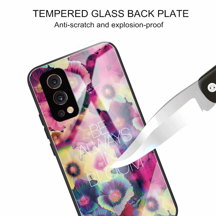 Tempered Glass + TPU Border Protective Case For OnePlus Nord 2 5G