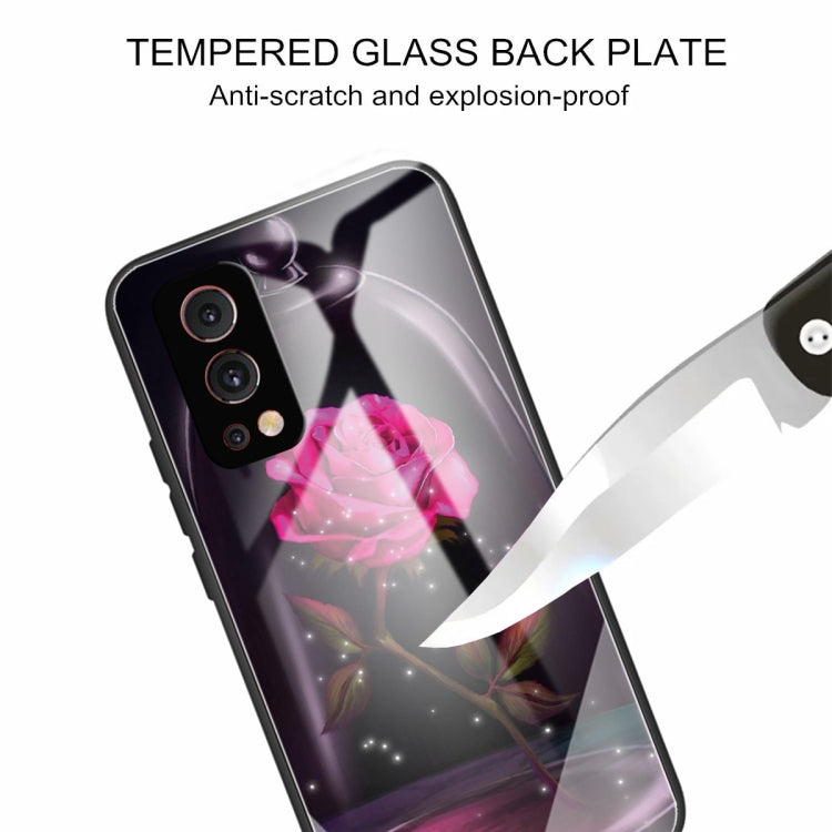 Tempered Glass + TPU Border Protective Case For OnePlus Nord 2 5G
