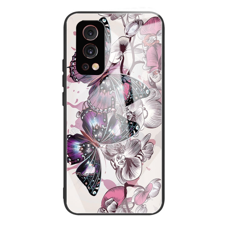 Tempered Glass + TPU Border Protective Case For OnePlus Nord 2 5G