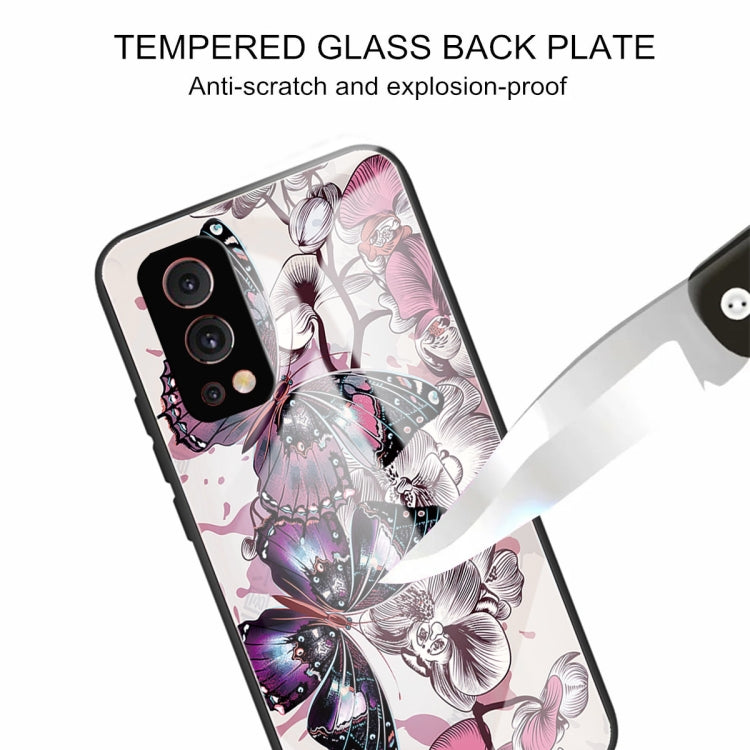 Tempered Glass + TPU Border Protective Case For OnePlus Nord 2 5G