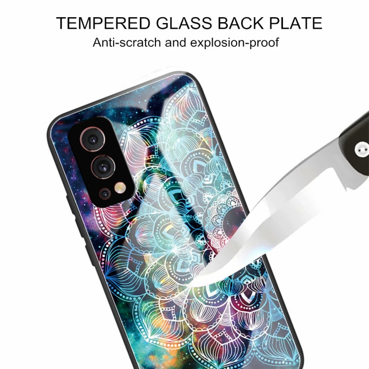 Tempered Glass + TPU Border Protective Case For OnePlus Nord 2 5G