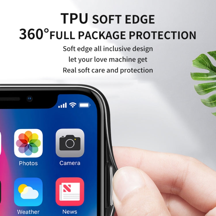 For iPhone 13 mini Starry Sky Pattern Tempered Glass + TPU Shockproof Protective Case