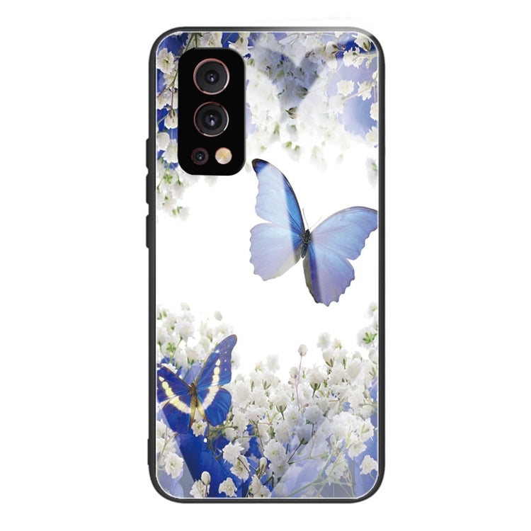 Colorful Painted Glass Shockproof Protective Case For OnePlus Nord 2 5G