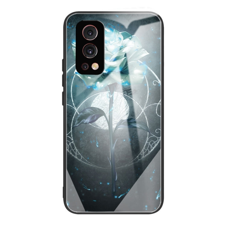 Colorful Painted Glass Shockproof Protective Case For OnePlus Nord 2 5G