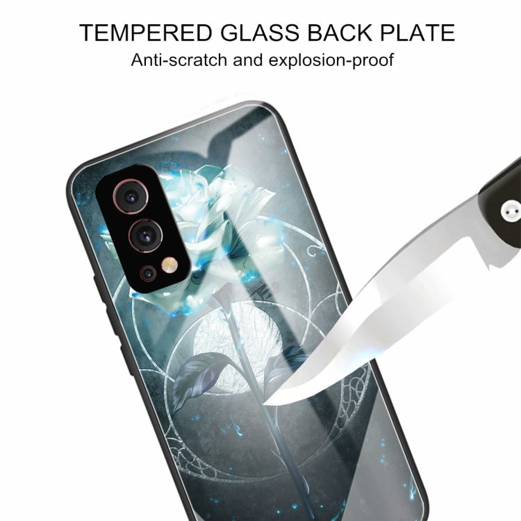 Colorful Painted Glass Shockproof Protective Case For OnePlus Nord 2 5G