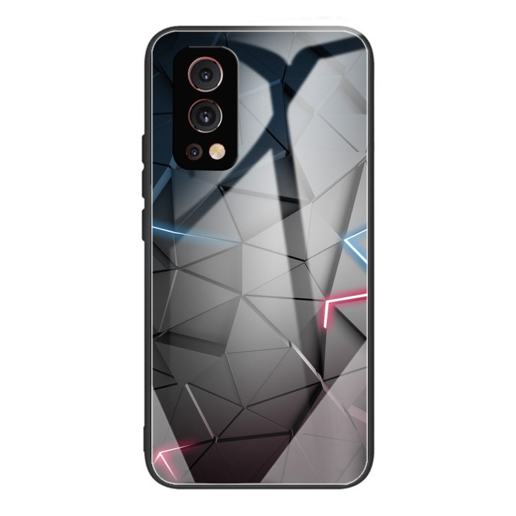 Colorful Painted Glass Shockproof Protective Case For OnePlus Nord 2 5G